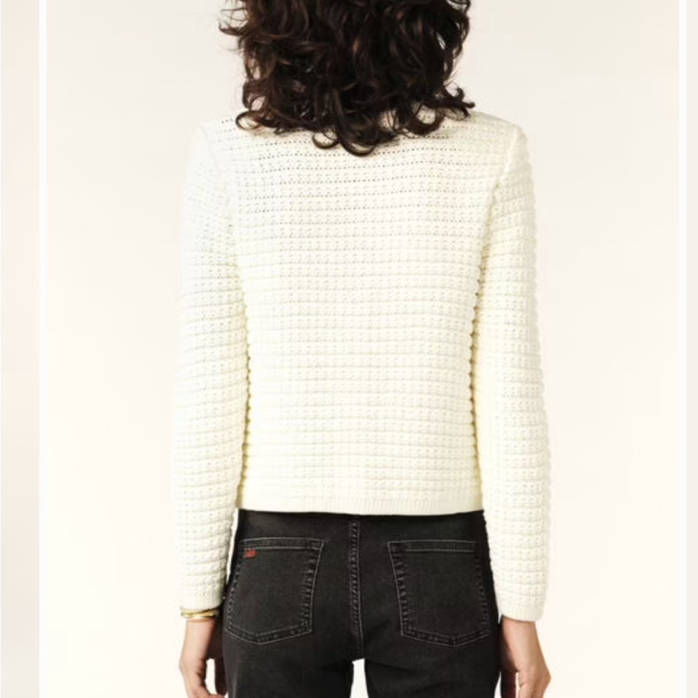 ba&sh Ivory Button-Up Cardigan - Picture 3 of 16